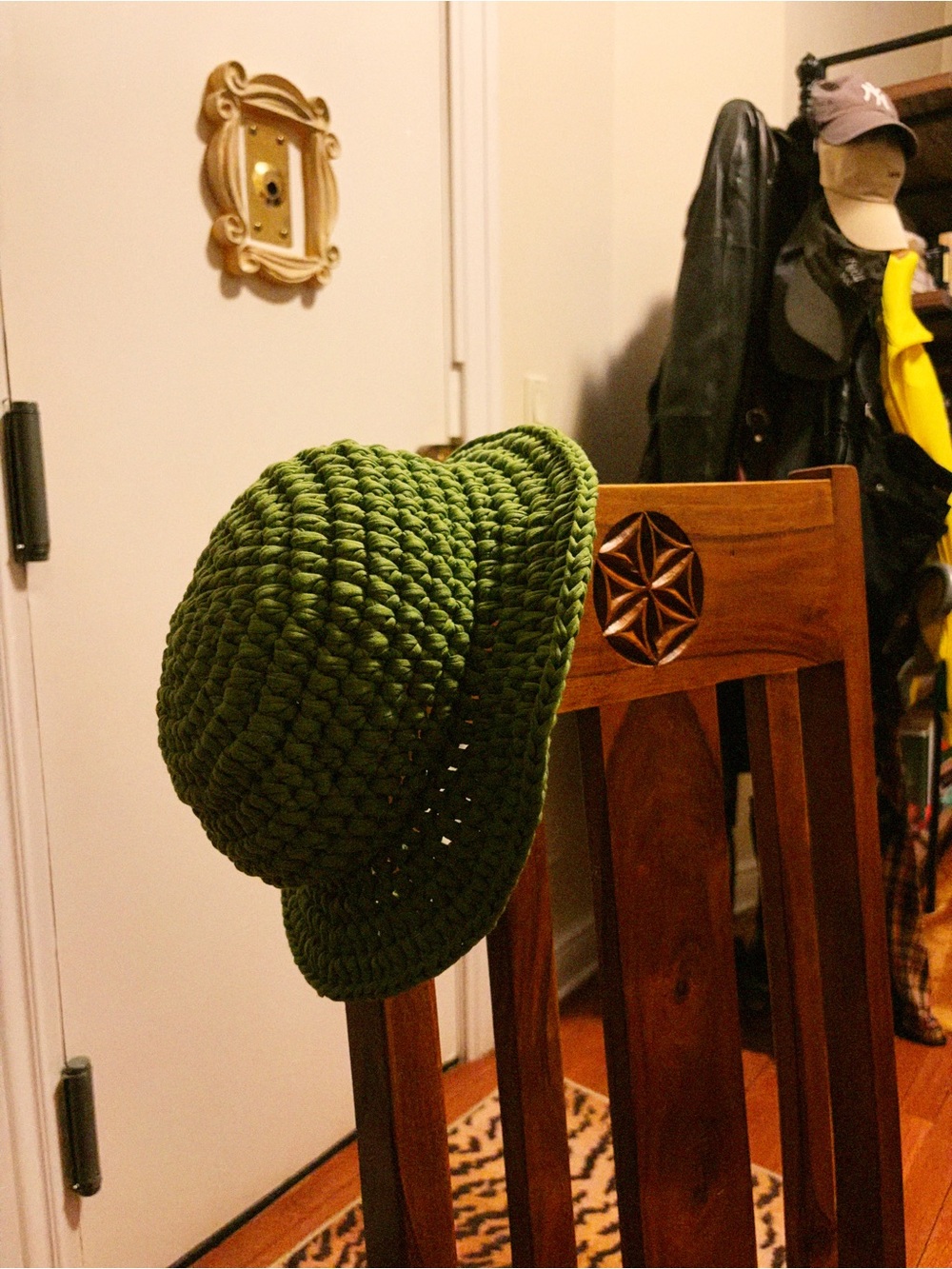 Green Crochet Bucket Hat - handmade